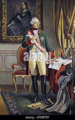 Porträt von Joseph II., Kaiser des Heiligen Römischen Reiches 1741-1790 Stockfoto