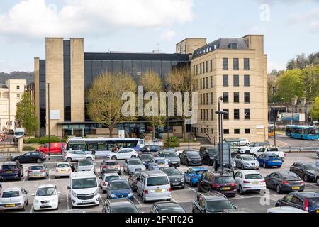 Future Publishing Offices, Bath, Somerset, England, UK Avon Street Autoparkplatz Stockfoto