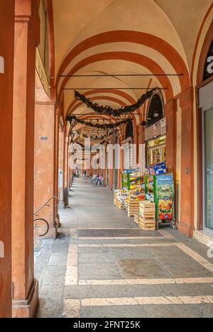 Der Portico di San Luca in Bologna, Emilia-Romagna, Italien Stockfoto