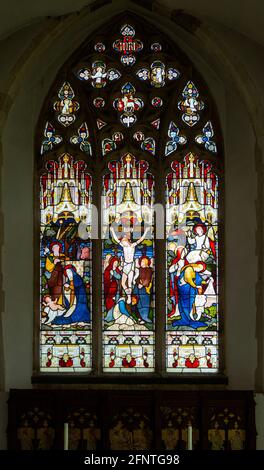 Kirche Glasfenster, Rickinghall inferior, Suffolk, England, UK von Lavers, Barraud und Westlake c 1870 Stockfoto