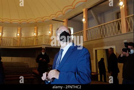 19. Mai 2021, Sachsen-Anhalt, Bad Lauchstädt: Reiner Haseloff (CDU), Ministerpräsident von Sachsen-Anhalt, steht im Goethe-Theater. Haseloff besuchte Bad Lauchstädt im Rahmen seines Landtagswahlkampfes. Foto: Sebastian Willnow/dpa-Zentralbild/dpa Stockfoto