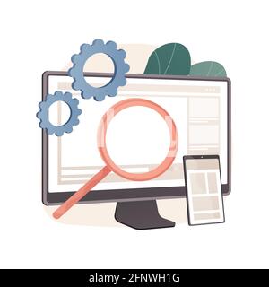 Kopie Optimierung abstrakte Konzept Vektor-Illustration. Stock Vektor