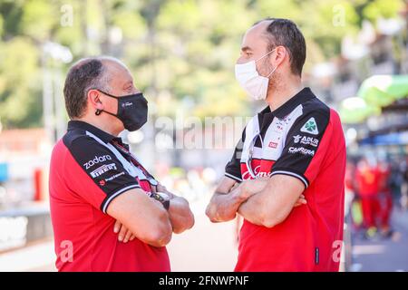 VASSEUR Frederic (Fra), Teamchef von Alfa Romeo Racing ORLEN, KUBICA Robert (pol), Reservefahrer von Alfa Romeo Racing ORLEN, Porträt während der Formel-1-Weltmeisterschaft 2021, großer Preis von Monaco vom 20. Bis 23. Mai in Monaco - Foto Antonin Vincent / DPPI / LiveMedia Stockfoto