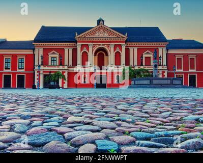 Theater in der Altstadt von Klaipeda in Litauen Stockfoto