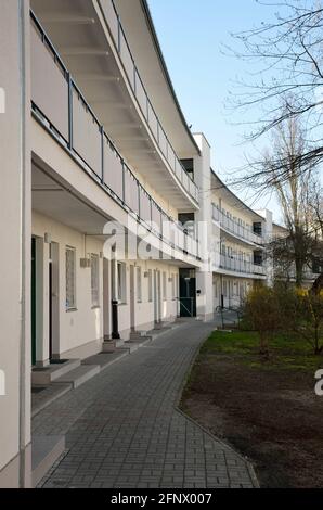 Wohngebäude der Warschauer Wohngenossenschaft, Zoliborz-Bezirk, Warschau, Polen Stockfoto