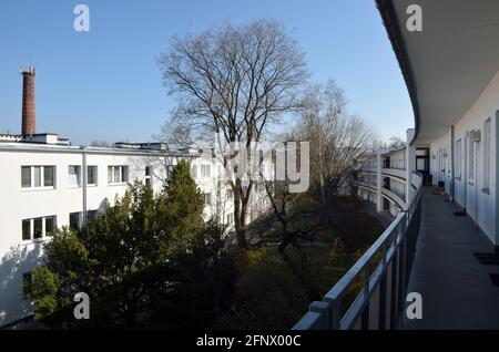 Wohngebäude der Warschauer Wohngenossenschaft, Zoliborz-Bezirk, Warschau, Polen Stockfoto