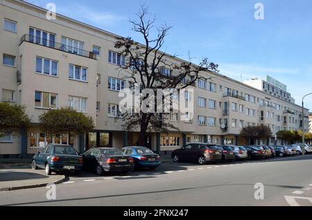 Wohnhaus von Praga ! Nachbarschaftssicht im Bezirk Praga Polnoc, Warschau, Polen Stockfoto