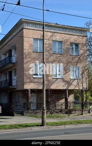 Wohnhaus von Praga ! Nachbarschaftssicht im Bezirk Praga Polnoc, Warschau, Polen Stockfoto