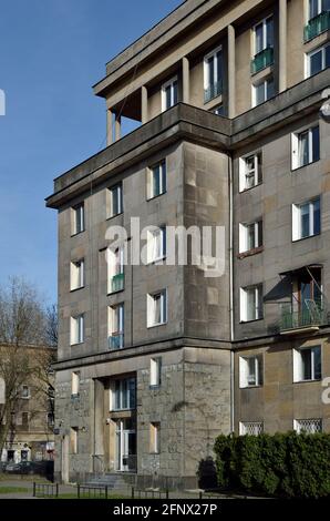 Wohnhaus von Praga ! Nachbarschaftssicht im Bezirk Praga Polnoc, Warschau, Polen Stockfoto