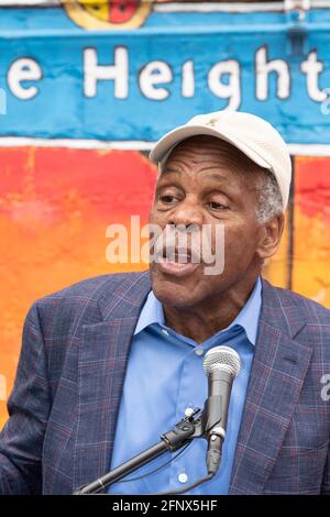 Los Angeles, Kalifornien, USA. Mai 2021. Danny Glover nimmt am 19. Mai 2021 an der Pressekonferenz für den Senator Susan Rubio Senate Bill 805, „Save the Performing Arts Act of 2021“ im CASA 0101 Theatre, Los Angeles, CA Teil.Quelle: Eugene Powers/Alamy Live News Stockfoto