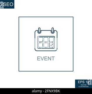 Abstrakte Business-Symbole, CEO-Team-Event - Vektordarstellung Stock Vektor