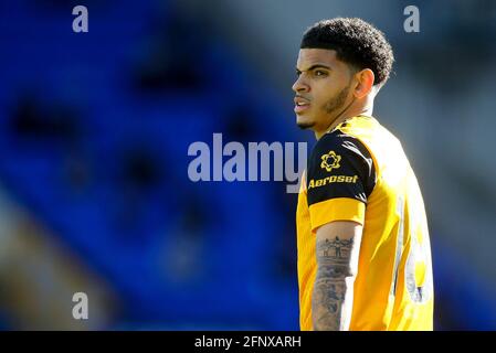 Everton, Großbritannien. Mai 2021. Morgan Gibbs-White von Wolverhampton Wanderers schaut auf. Premier League Spiel, Everton gegen Wolverhampton Wanderers am Mittwoch, 19. Mai 2021 im Goodison Park in Liverpool. Dieses Bild darf nur für redaktionelle Zwecke verwendet werden. Nur zur redaktionellen Verwendung, Lizenz für kommerzielle Nutzung erforderlich. Keine Verwendung in Wetten, Spielen oder einem einzigen Club / Liga / Spieler Publikationen. PIC von Chris Stading / Andrew Orchard Sport Fotografie / Alamy Live News Kredit: Andrew Orchard Sport Fotografie / Alamy Live News Stockfoto