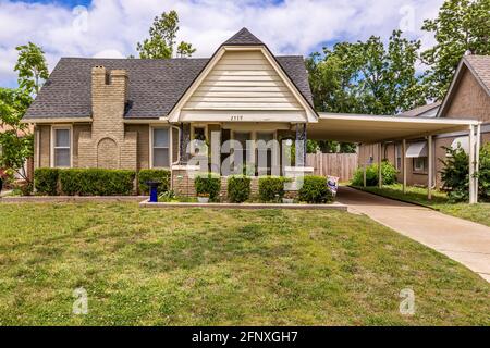 Oklahoma Real Estate Photography Außen- und Innenansicht Stockfoto