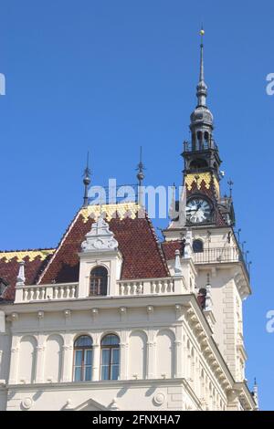 Rathaus, Österreich, Niederösterreich, Laa an der Thaya Stockfoto