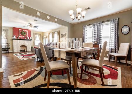 Oklahoma Real Estate Photography Außen- und Innenansicht Stockfoto