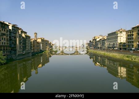 Ponte Santa Trinita, Italien, Toskana, Florenz Stockfoto