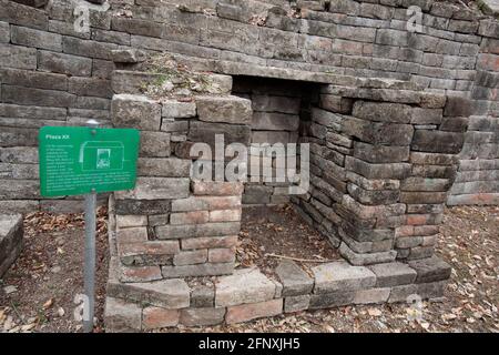 Das Archäologische Reservat Lubaantum in der Nähe von Punta Gorda im Distrikt Toledo, Belize Stockfoto