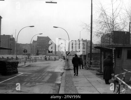 Geographie / Reisen, Deutschland, Berlin, Mauer, Checkpoint Charlie, Grenzübergang für alliierte Personen, ZUSÄTZLICHE-RECHTE-CLEARANCE-INFO-NOT-AVAILABLE Stockfoto