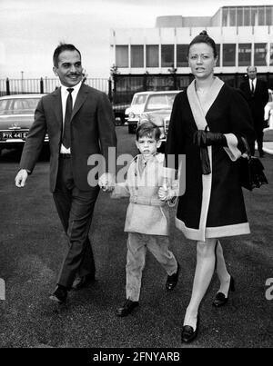 Hussein bin Talal, 14.11.1935 - 7.2.1999, König von Jordanien 1952 - 1999, Gruppenbild, ZUSÄTZLICHE-RECHTE-FREIGABE-INFO-NOT-AVAILABLE Stockfoto