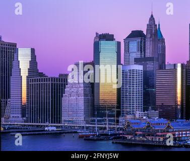 2005 HISTORISCHES FINANZVIERTEL DOWNTOWN SKYLINE MANHATTAN NEW YORK CITY USA Stockfoto