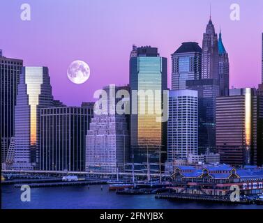 2005 HISTORISCHES FINANZVIERTEL DOWNTOWN SKYLINE MANHATTAN NEW YORK CITY USA Stockfoto