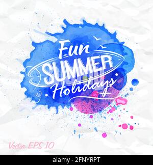 Aquarell splash Stock Vektor