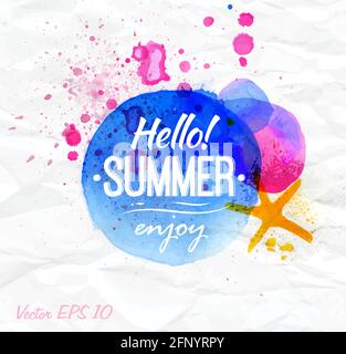 Aquarell splash Stock Vektor