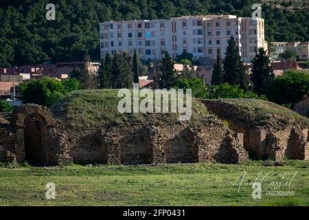 Archäologische Stätte der römischen Stadt Lambèse, Tazoult, Algerien Stockfoto