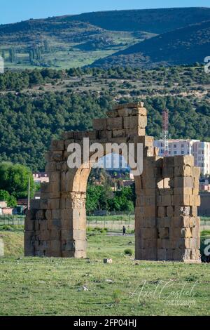 Archäologische Stätte der römischen Stadt Lambèse, Tazoult, Algerien Stockfoto