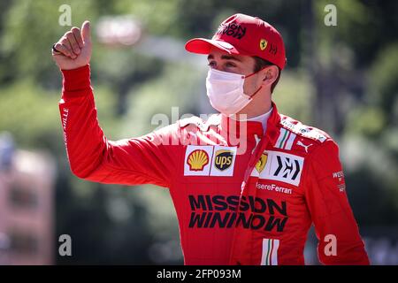 Monaco, Monte Carlo. Mai 2021. Charles Leclerc (MON) Ferrari. 20.05.2021. Formel-1-Weltmeisterschaft, Rd 5, Großer Preis Von Monaco, Monte Carlo, Monaco, Übungstag. Bildnachweis sollte lauten: XPB/Press Association Images. Quelle: XPB Images Ltd/Alamy Live News Stockfoto