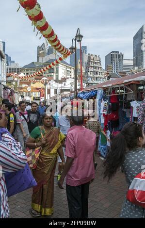 Singapur, Singapur, Asien, Asien; Chinesisches Viertel - Basar, Marktplatz Stockfoto