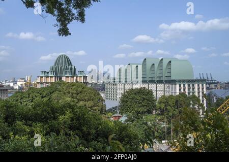 Singapur, Singapur, Asien, Asien; Sentosa - Crockfords Tower; 康樂福豪華酒店 Stockfoto