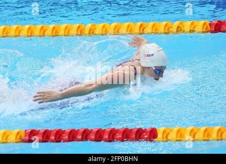 Budapest, Ungarn. Mai 2021. Marie Wattel, Frankreich., . LEN European Championships, Schwimmveranstaltung am 20. Mai 2021 in der Duna Arena in Budapest, Ungarn - Foto Laurent Lairys/ ABACAPRESS.COM Quelle: Abaca Press/Alamy Live News Stockfoto