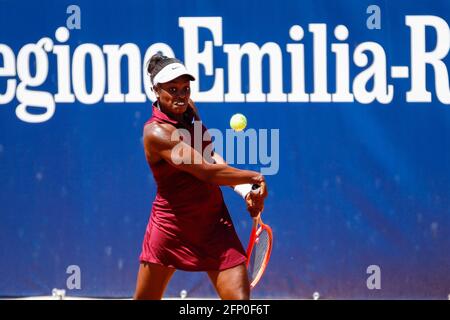 Parma, Italien. Mai 2021. Der amerikanische Tennisspieler Sloane Stephens während des Spiels der Internationalen WTA 250 Tennisturnier in Parma, Emilia-Romagna Open während der WTA 250 Emilia-Romagna Open 2021, Tennis Internationals in Parma, Italien, Mai 20 2021 Kredit: Unabhängige Fotoagentur/Alamy Live Nachrichten Stockfoto