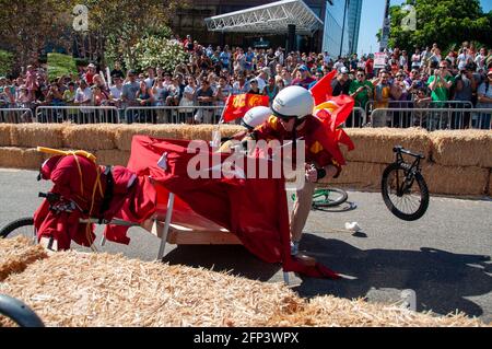 Red Bull Soapbox 2009 in Downtown Los Angeles. Stockfoto