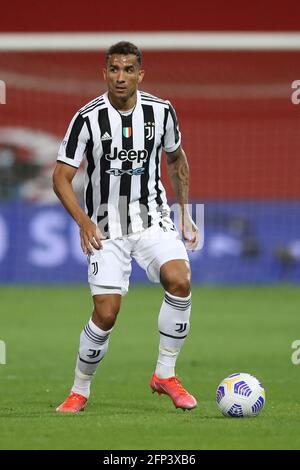 Reggio Emilia, Italien. Mai 2021. Danilo von Juventus während des Coppa Italia-Spiels im Mapei-Stadion - Cittˆ del Tricolore, Sassuolo. Bildnachweis sollte lauten: Jonathan Moscrop/Sportimage Kredit: Sportimage/Alamy Live News Stockfoto