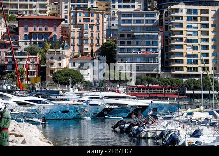 Monte Carlo, Monaco. 20 2021. Mai: Der Hafen während der Formel-1-Weltmeisterschaft 2021, großer Preis von Monaco vom 20. Bis 23. Mai in Monaco - Foto Florent Gooden / DPPI Stockfoto