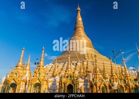 Shwedagon Paya Pagode in Yangon, Myanmar Stockfoto