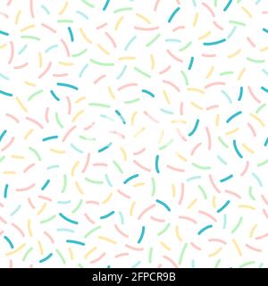 Vektor abstrakte Hand gezeichnet nahtlose Muster. Bunte Pastell Doodle Hintergrund. Für Scrapbooks, Einladungen und Stoffe. Stock Vektor
