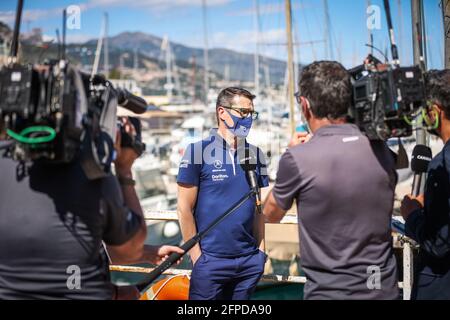 DEMAISON Francois Xavier, Technischer Direktor von Williams Racing F1, Portrait Canal+ Backstage während der Formel 1 Weltmeisterschaft 2021, Grand Prix von Monaco vom 20. Bis 23. Mai in Monaco - Foto Antonin Vincent / DPPI / LiveMedia Stockfoto