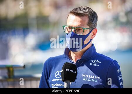 DEMAISON Francois Xavier, Technischer Direktor von Williams Racing F1, Porträt während der Formel 1-Weltmeisterschaft 2021, großer Preis von Monaco vom 20. Bis 23. Mai in Monaco - Foto Antonin Vincent / DPPI / LiveMedia Stockfoto