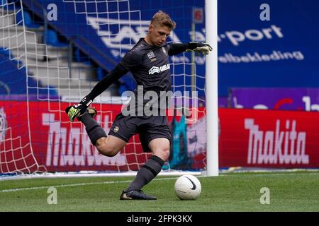 GENK, BELGIEN - 20. MAI: Torwart Jean Butez vom Royal Antwerp FC während des Spiels der Belgium Pro League zwischen KRC Genk und dem Royal Antwerp FC in der Luminus Arena am 20. Mai 2021 in Genk, Belgien (Foto: Jeroen Meuwsen/Orange Picts) Stockfoto