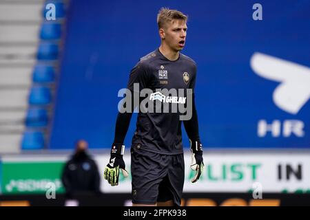 GENK, BELGIEN - 20. MAI: Torwart Jean Butez vom Royal Antwerp FC während des Spiels der Belgium Pro League zwischen KRC Genk und dem Royal Antwerp FC in der Luminus Arena am 20. Mai 2021 in Genk, Belgien (Foto: Jeroen Meuwsen/Orange Picts) Stockfoto