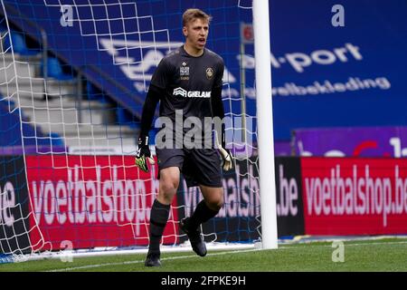 GENK, BELGIEN - 20. MAI: Torwart Jean Butez vom Royal Antwerp FC während des Spiels der Belgium Pro League zwischen KRC Genk und dem Royal Antwerp FC in der Luminus Arena am 20. Mai 2021 in Genk, Belgien (Foto: Jeroen Meuwsen/Orange Picts) Stockfoto