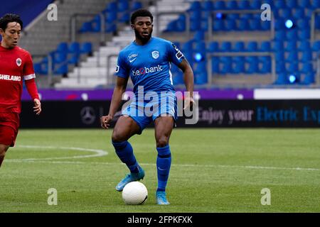 GENK, BELGIEN - 20. MAI: Mark Mc Kenzie von KRC Genk während des Spiels der Belgischen Pro League zwischen KRC Genk und dem Royal Antwerp FC in der Luminus Arena am 20. Mai 2021 in Genk, Belgien (Foto von Jeroen Meuwsen/Orange Picches) Stockfoto