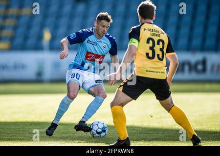 Horsens, Dänemark. Mai 2021. Mads Albaek (90) aus Soenderjyske beim 3F Superliga-Spiel zwischen AC Horsens und Soenderjyske in der Casa Arena in Horsens. (Foto: Gonzales Photo/Alamy Live News Stockfoto