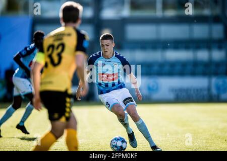 Horsens, Dänemark. Mai 2021. Emil Holm (3) aus Soenderjyske beim 3F Superliga-Spiel zwischen AC Horsens und Soenderjyske in der Casa Arena in Horsens. (Foto: Gonzales Photo/Alamy Live News Stockfoto