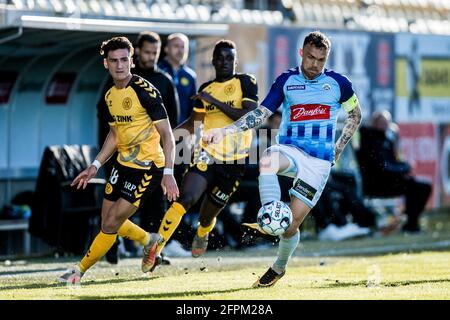 Horsens, Dänemark. Mai 2021. Pierre Kanstrup (12) aus Soenderjyske beim 3F Superliga-Spiel zwischen AC Horsens und Soenderjyske in der Casa Arena in Horsens. (Foto: Gonzales Photo/Alamy Live News Stockfoto