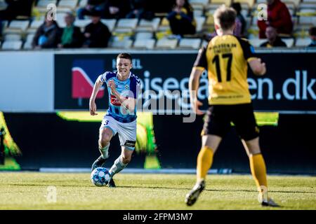 Horsens, Dänemark. Mai 2021. Emil Holm (3) aus Soenderjyske beim 3F Superliga-Spiel zwischen AC Horsens und Soenderjyske in der Casa Arena in Horsens. (Foto: Gonzales Photo/Alamy Live News Stockfoto