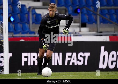 GENK, BELGIEN - 20. MAI: Torwart Jean Butez vom Royal Antwerp FC während des Spiels der Belgischen Jupiler Pro League zwischen KRC Genk und dem Royal Antwerp FC in der Luminus Arena am 20. Mai 2021 in Genk, Belgien (Foto: Jeroen Meuwsen/Orange Picts) Stockfoto